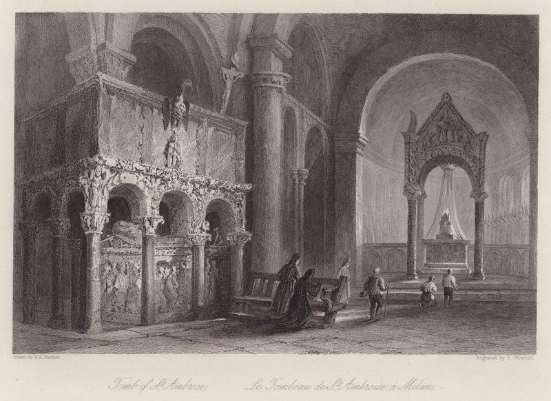 Graf van Sint Ambrosius door William H. Bartlett