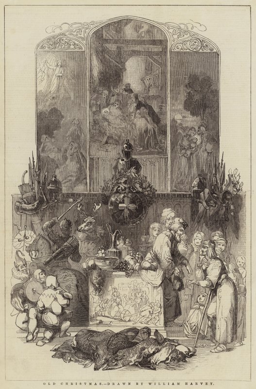 Oude Kerstmis door William Harvey