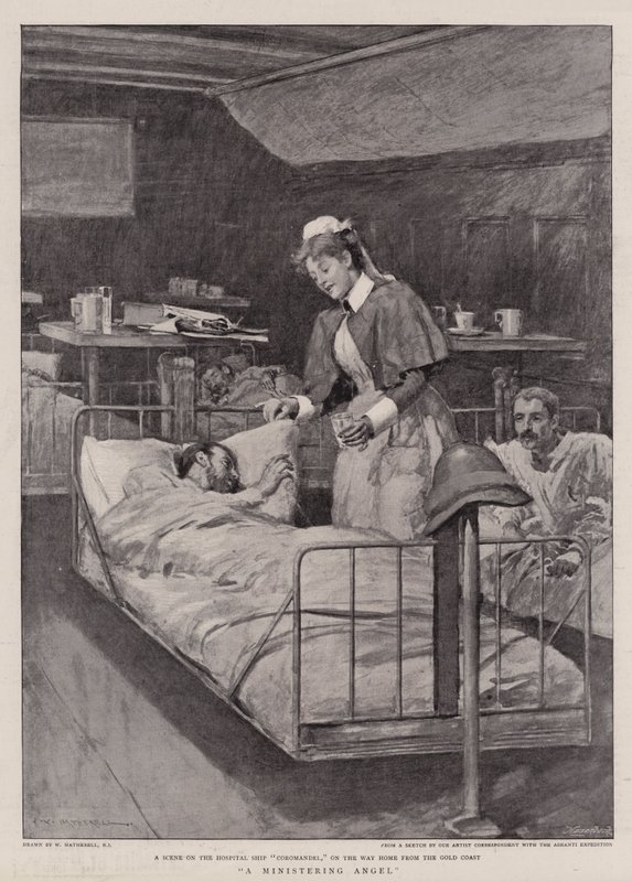 Een Verzorgende Engel door William Hatherell