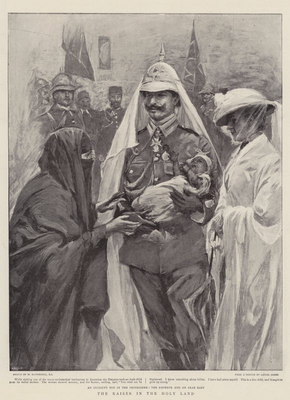 De keizer in het Heilige Land door William Hatherell