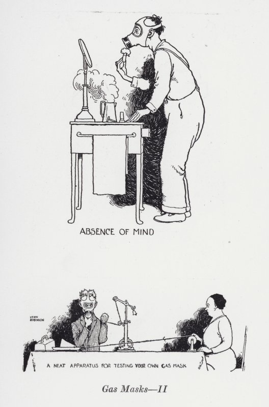 Gas Maskers - II door William Heath Robinson