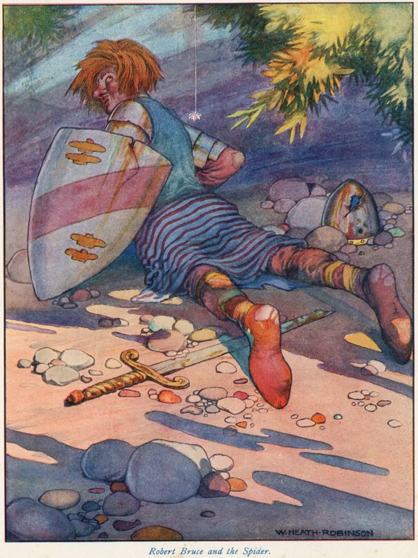 Robert Bruce en de Spin door William Heath Robinson