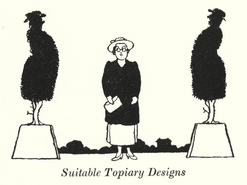 Geschikte Topiary Ontwerpen door William Heath Robinson