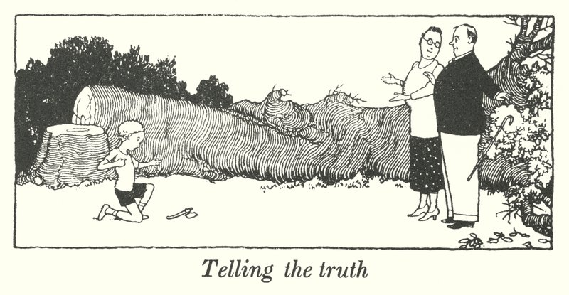 De waarheid vertellen door William Heath Robinson