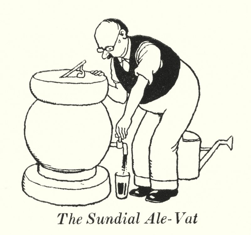 De Zonnewijzer Ale-Vat (litho) door William Heath Robinson