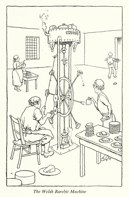 De Welsh Rarebit Machine door William Heath Robinson