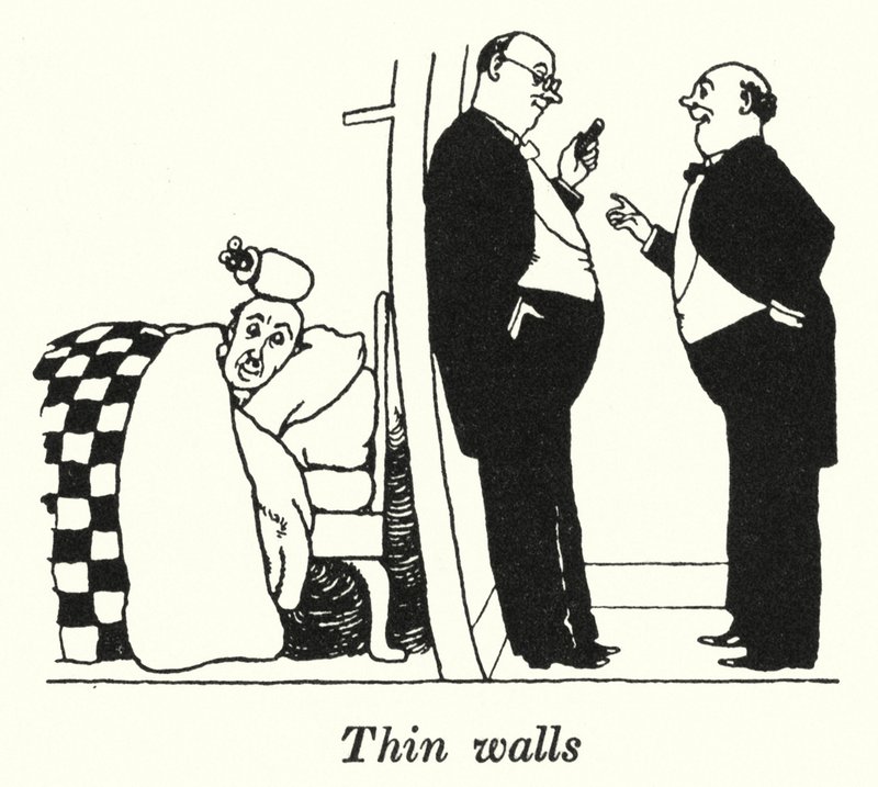 Dunne muren door William Heath Robinson