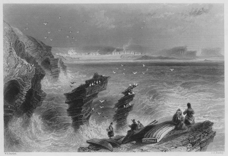 Kilkee, County Clare door William Henry (after) Bartlett