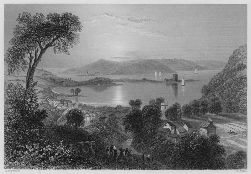 Larne door William Henry (after) Bartlett