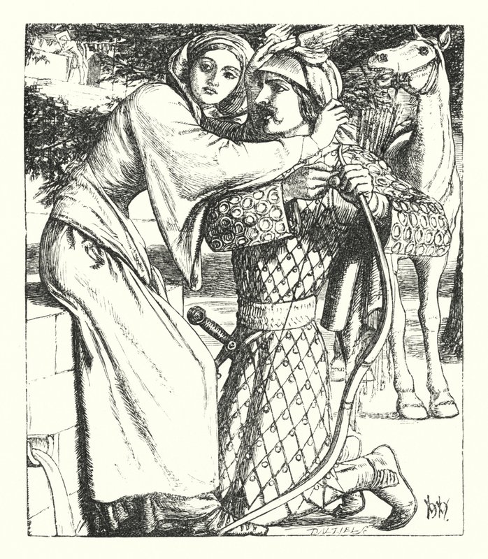 De Ballade van Oriana door William Henry (after) Hunt
