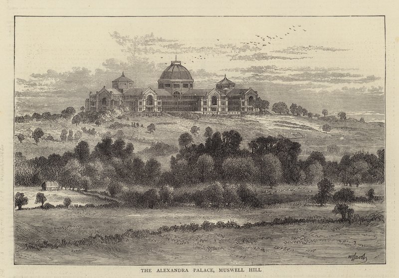 Het Alexandra Palace, Muswell Hill door William Henry James Boot