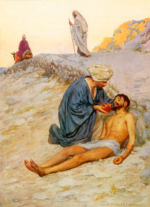 De barmhartige Samaritaan door William Henry Margetson