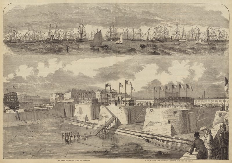 Schetsen van Cherbourg door William Henry Prior