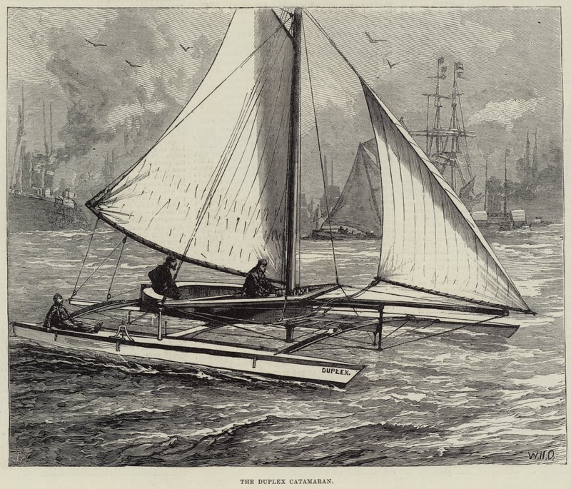 De Duplex Catamaran door William Heysham Overend