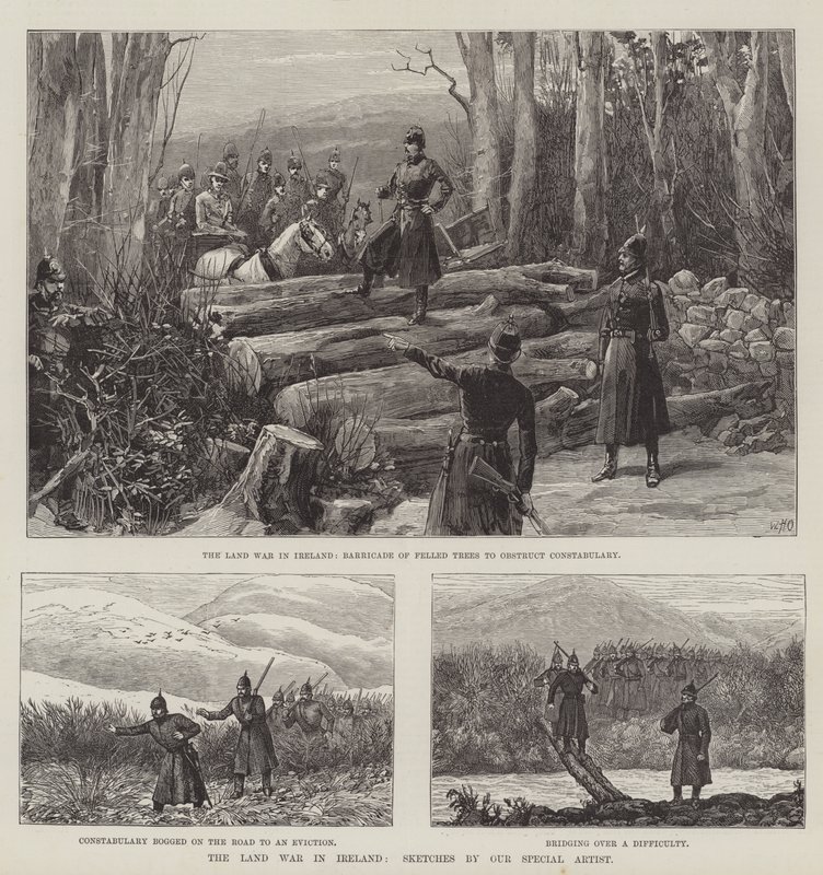 De Landoorlog in Ierland door William Heysham Overend