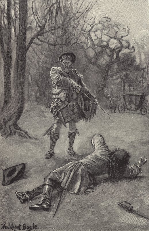 De dood van Rashleigh door William Lockhart Bogle