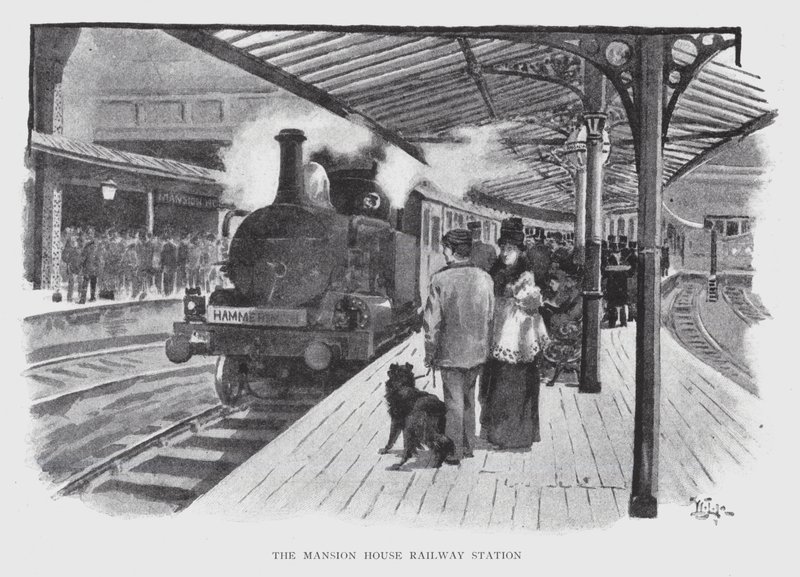 Het Mansion House Treinstation door William Luker