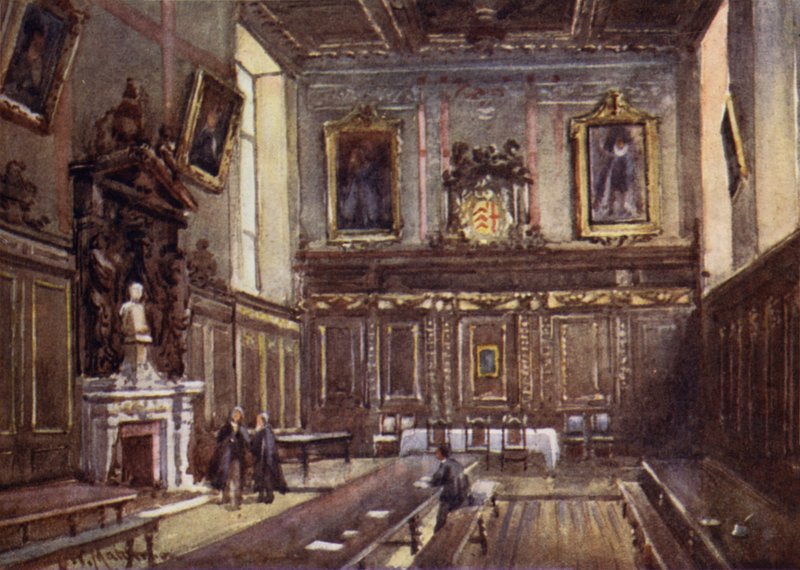 De hal van Clare College door William Matthison