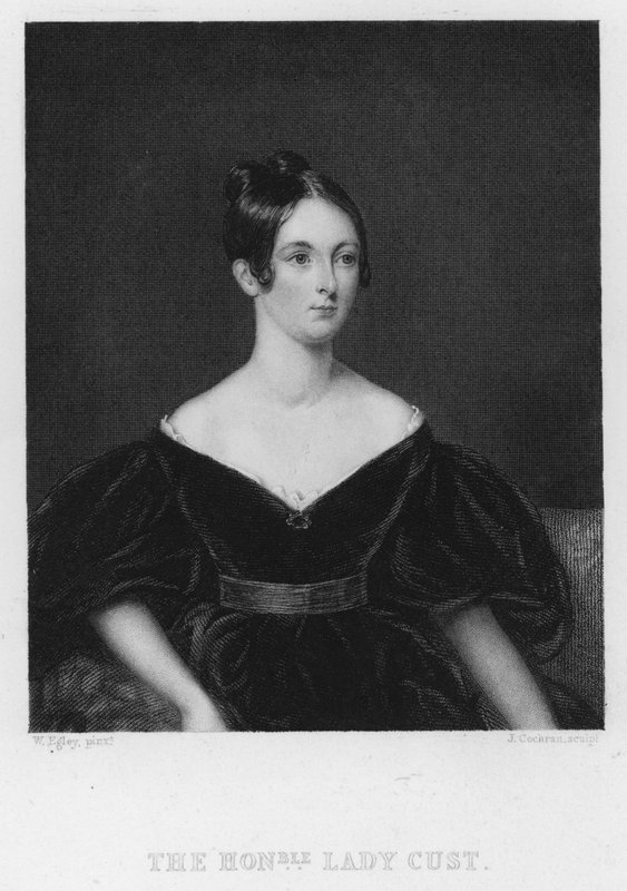 Lady Cust (gravure) door William Maw Egley