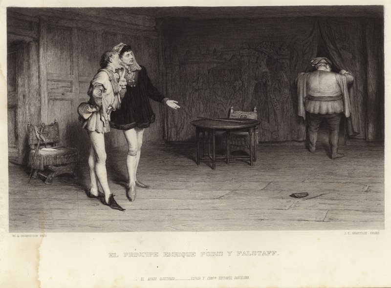 Prins Hendrik en Falstaff door William Quiller Orchardson