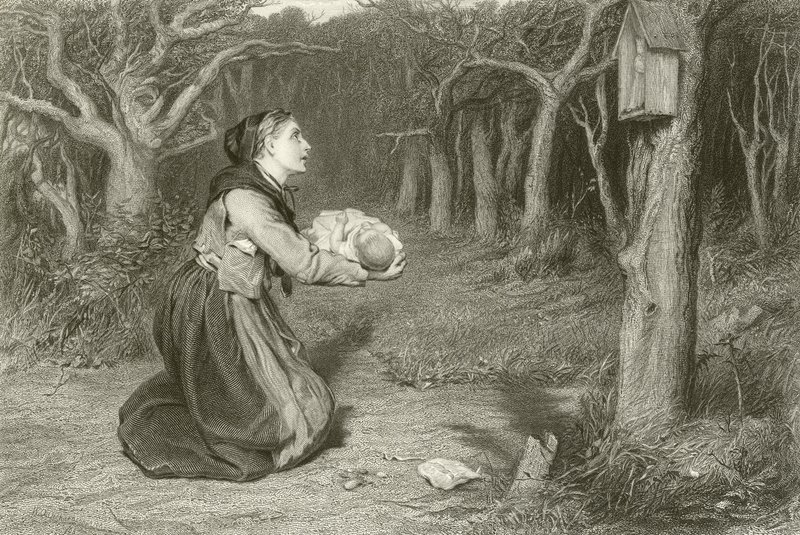 Het heiligdom in het bos door William Quiller Orchardson