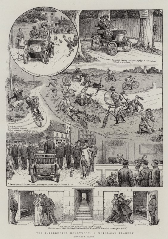 De Onderbroken Huwelijksreis, een Motorauto Tragedie door William Ralston