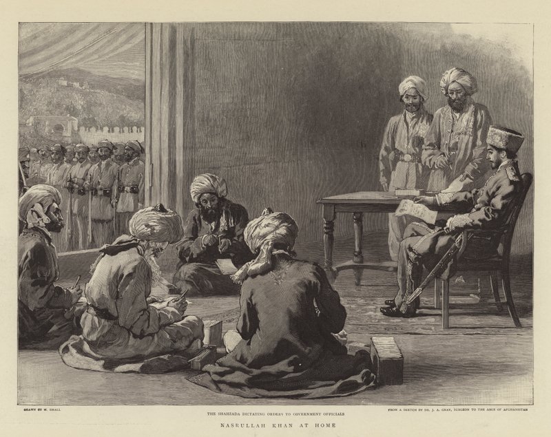 Nasrullah Khan Thuis door William Small