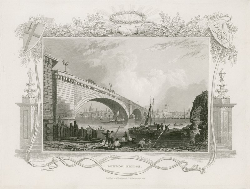 London Bridge door William Tombleson