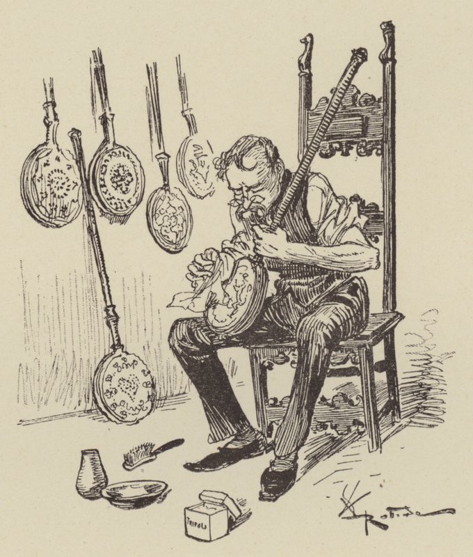 Bedpannen door after Albert Robida