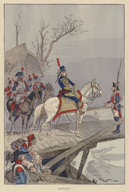 Marceau door after Albert Robida