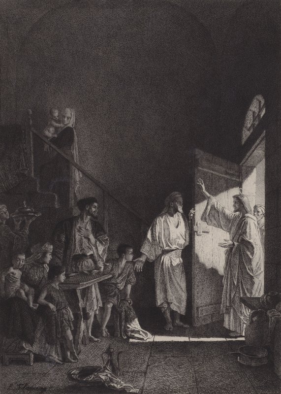 Vrede zij dit huis door after Albert Robida