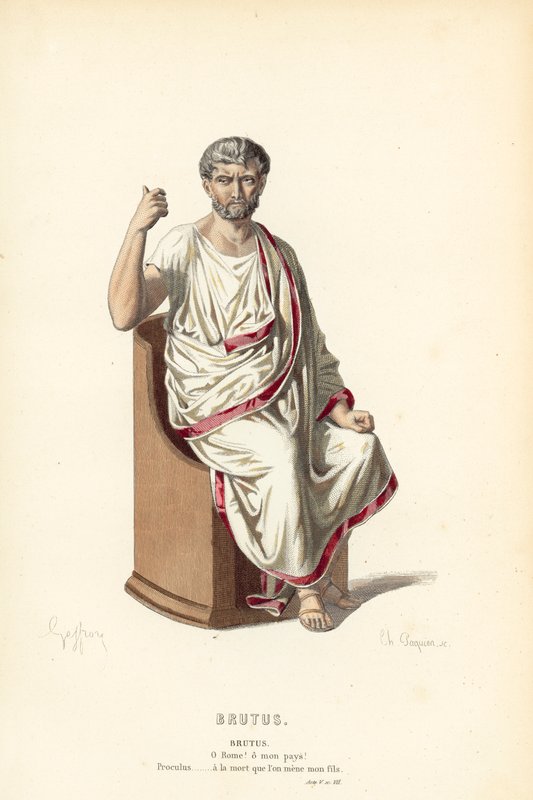Brutus door after Edmond A.F. Geffroy