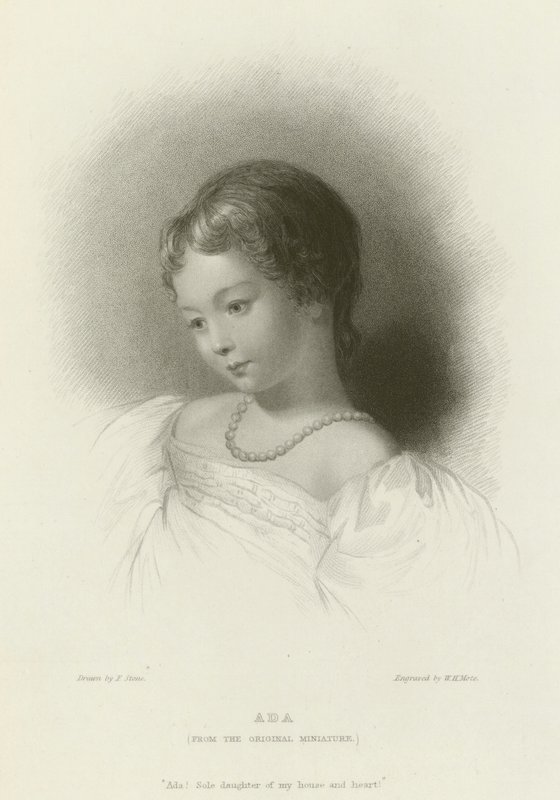 Ada Lovelace door after Frank Stone