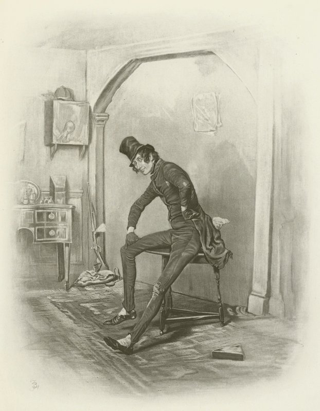 Alfred Jingle door after Frederick Barnard