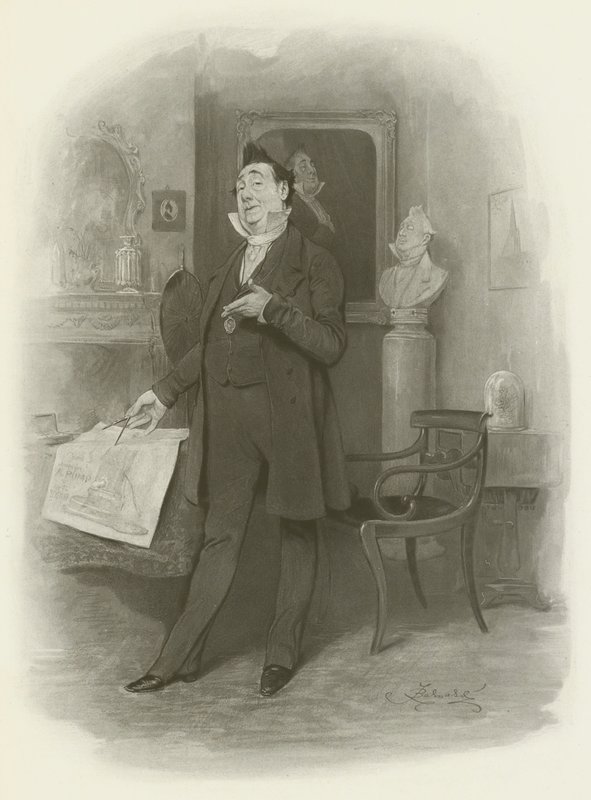 Mr Pecksniff door after Frederick Barnard