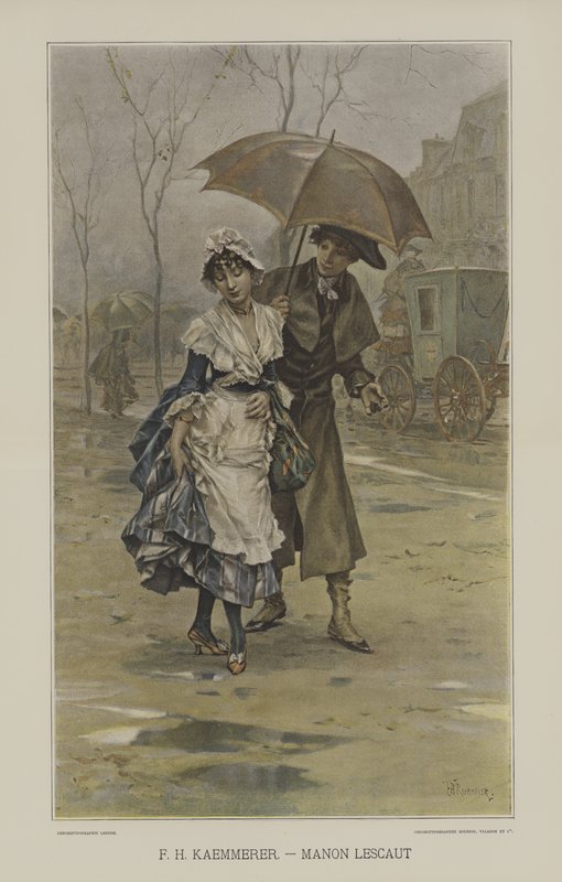 Manon Lescaut door after Frederik Hendrik Kaemmerer