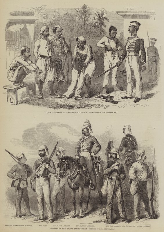 De opstand in India door after George Francklin Atkinson