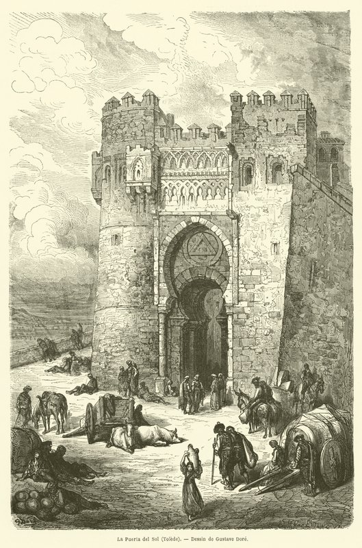 De Puerta del Sol, Toledo door Gustave after Dore