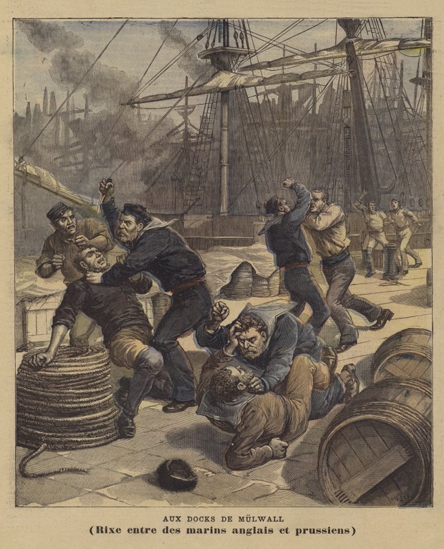 Bij Millwall Docks door after Henri Meyer