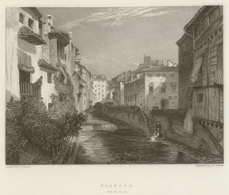 Grenada, met de Toren door after John Frederick Lewis