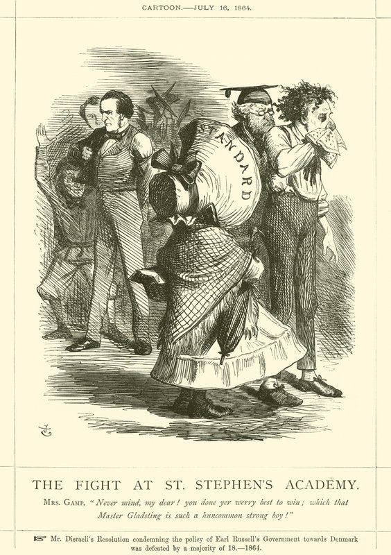 Het Gevecht bij de St. Stephens Academie door after John Tenniel