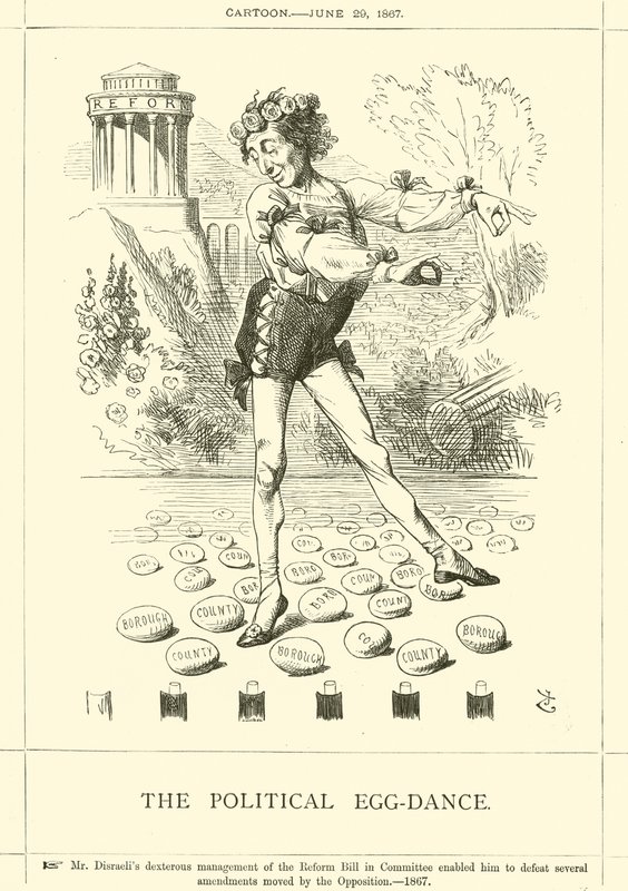 De Politieke Eierdans door after John Tenniel