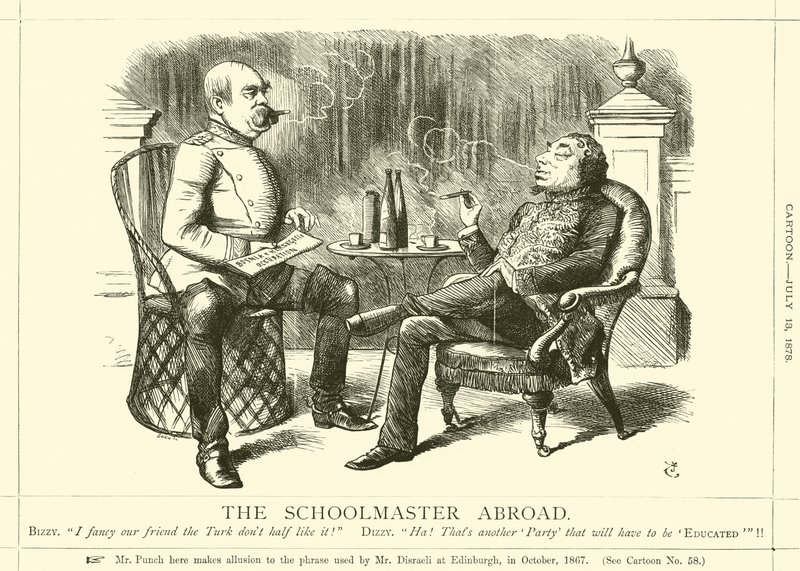 De Schoolmeester in het Buitenland door after John Tenniel