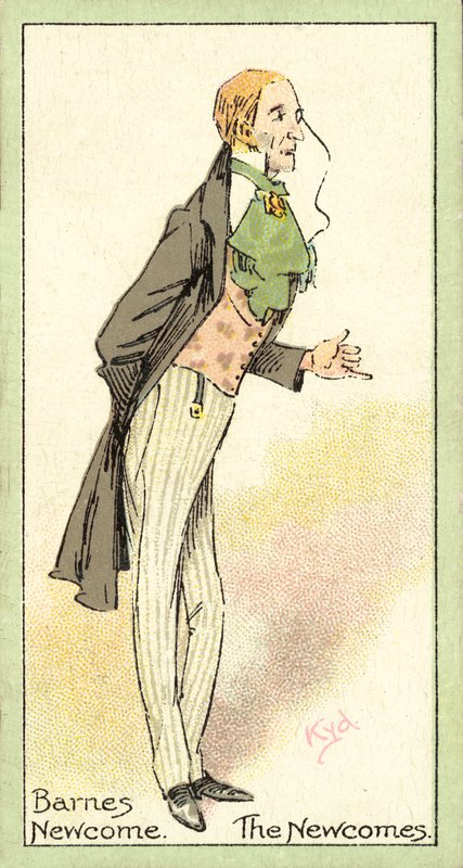 Barnes Newcome, Newcomes (chromolitho) door after Joseph Clayton Clarke