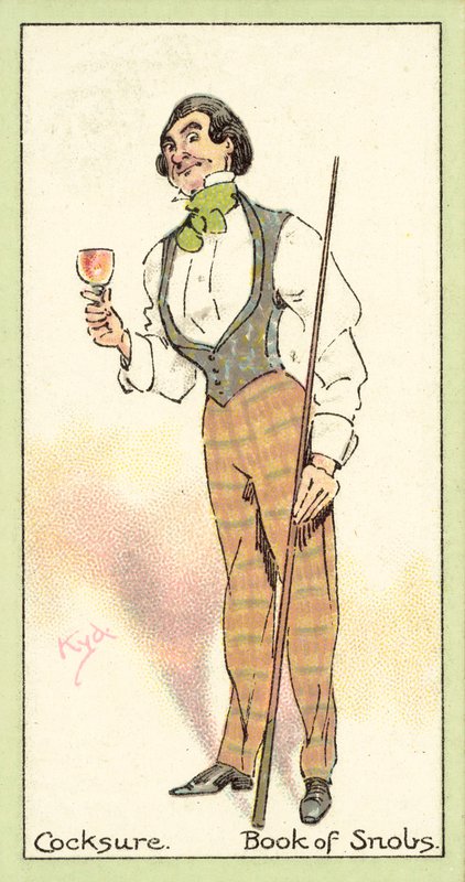 Cocksure, Book of Snobs (chromolitho) door after Joseph Clayton Clarke