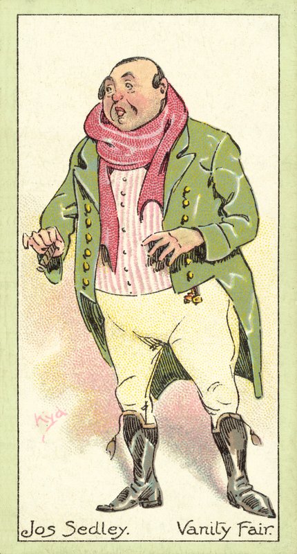 Jos Sedley, Vanity Fair (chromolitho) door after Joseph Clayton Clarke