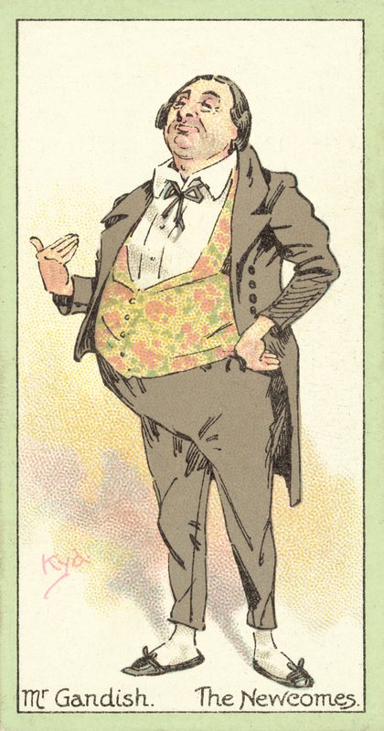 Mr Gandish, The Newcomes (chromolitho) door after Joseph Clayton Clarke