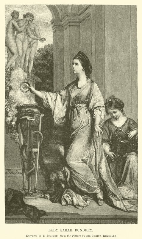 Lady Sarah Bunbury door after Joshua Reynolds