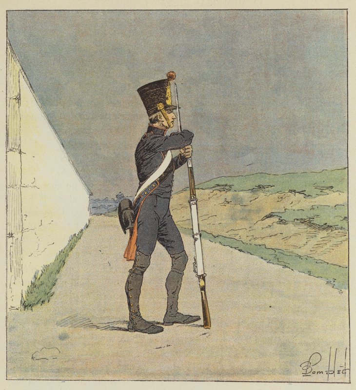 Leerling van de Polytechnische school door after Louis Charles Bombled