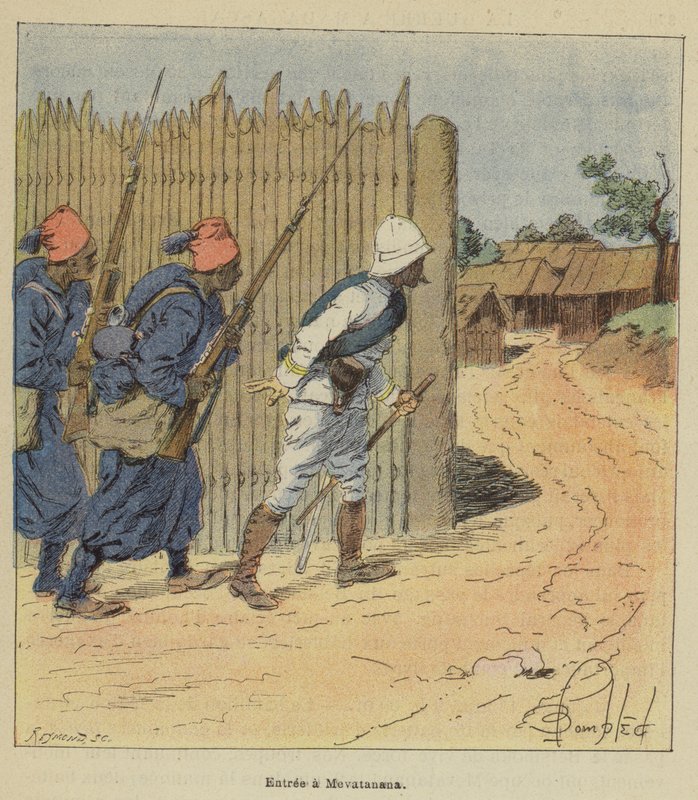 Ingang van Mevatanana door after Louis Charles Bombled